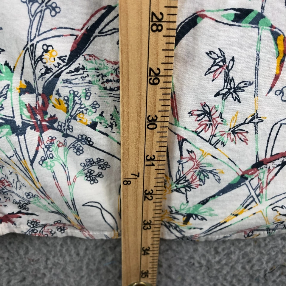 Camisa Columbia Abotonada Para Hombres XLT Hoja Blanca Estampado Árboles Aire Libre Campamento Senderismo Foto 3 de 4