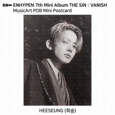 Enhypen 7th Mini Album The Sin : Vanish MusicArt POB Postcard KPOP