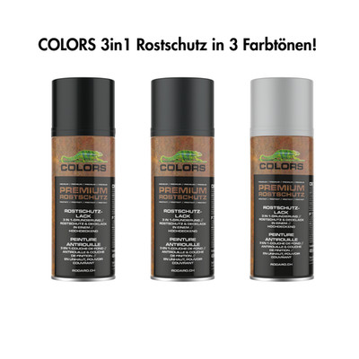 COLORS 3in1 Rostschutzlack Spraydose   Grundierung, Rostschutz & Decklack