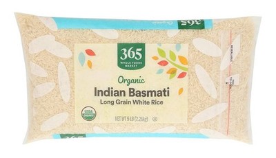 365 By Whole Foods Market, Organic White Basmati Rice, 5 Pound,80 Ounce