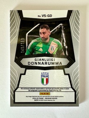2024-25 Obsidian Gianluigi Donnarumma Jersey Relic Autograph 2024-25 Obsidian Gianluigi Donnarumma Jersey Relic Autograph