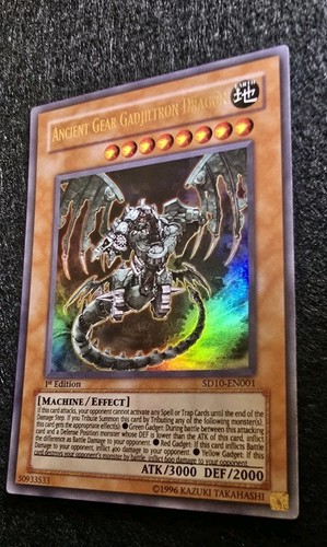 Yugioh! Ancient Gear Gadjiltron Dragon Ultra Rara SD10-EN001 Prima Edizione Eng - Foto 3 di 5