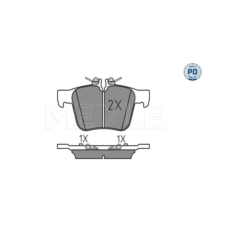 MEYLE 025 253 5416/PD Brake Pads Set Rear for Mercedes C