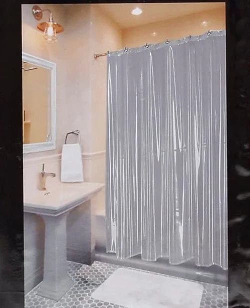 Forro Cortina de Ducha Royal Crest Transparente 70" x 72" Extra Grueso Duradero 100% Vinilo Foto 2 de 4