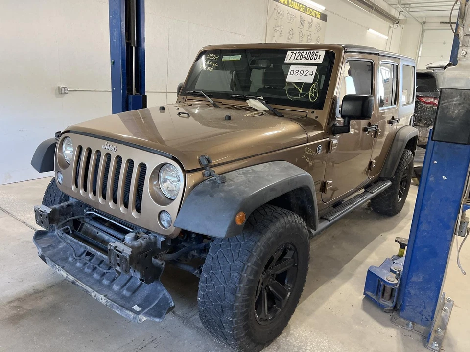 Used Speedometer Gauge fits: 2015 Jeep Wrangler cluster Sahara 100 MPH w/vehicle - Image 2 of 4