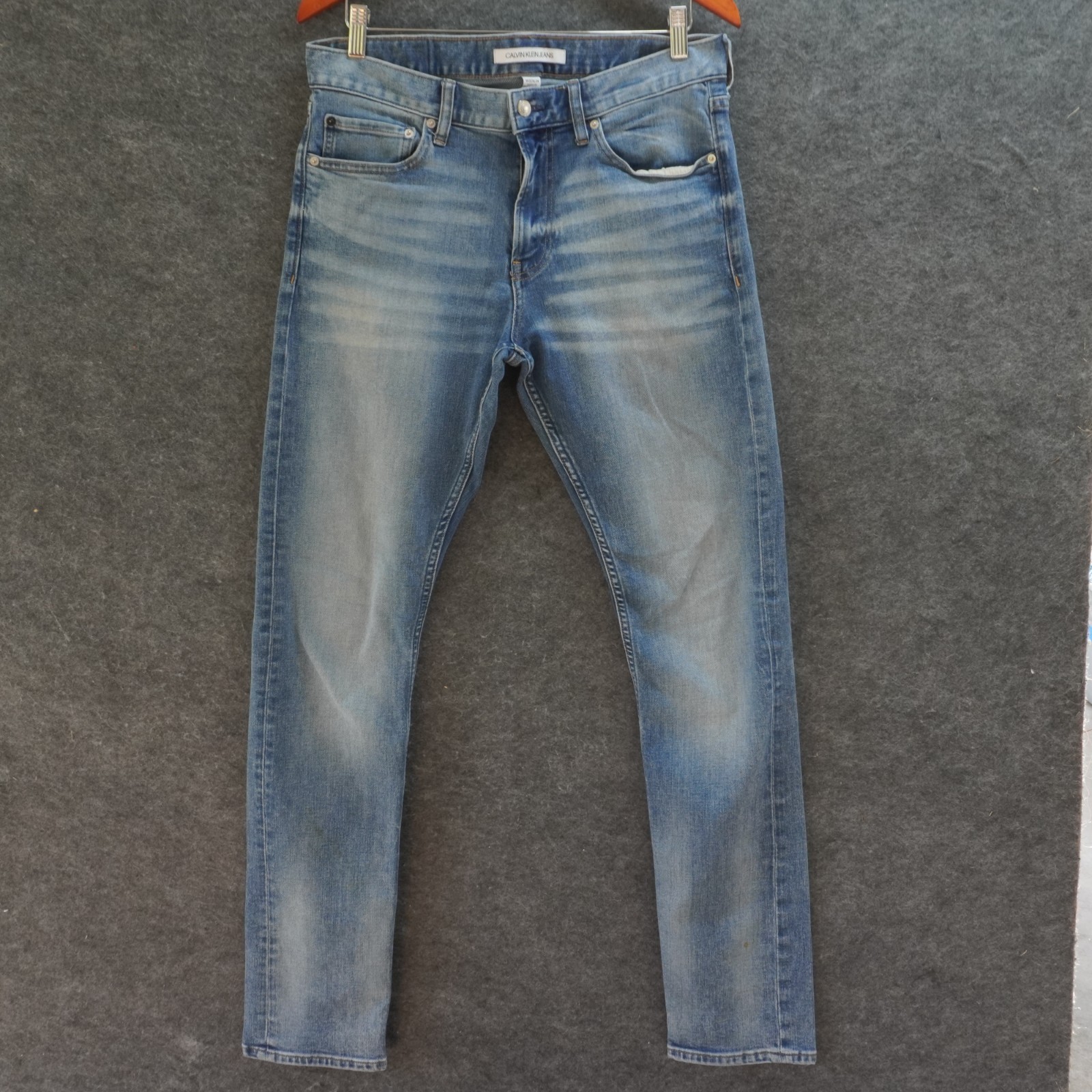 Calvin Klein Jeans 32x34 Men's Light Denim Straight Leg Five Pocket Y2K Vintage