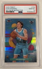 2025-26 Topps Finest Kon Knueppel RC Color Match Sky Blue Refractor#/250 PSA 10 