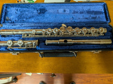 Bundy II 2 Selmer Co Flute Silver Finish USA  Black Hard Case