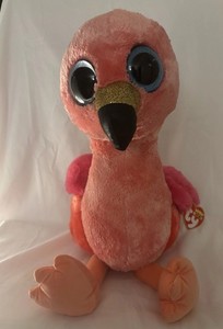 TY Beanie Boos - Gilda the Flamingo Plush - NWT Eyes Scratch