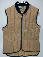 Vtg Deadstock 70's Sears Work Leisure Vest Mens M Quilted Padded Rugged