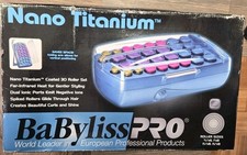 BABYLISS PRO NANO TITANIUM CERAMIC IONIC HAIR SETTER HOT ROLLERS 30ROLLERSETNEW