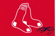 Connelly Early Signed Autographed Logo photo Boston Red Sox