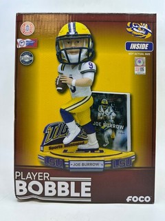 NCAA Sports Illustrated Joe Burrow Tigers FOCO Player Bobble Head Bobbing Nodder