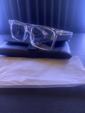 Chrome Heart Cross Style Glasses   Clear/Silver Frames