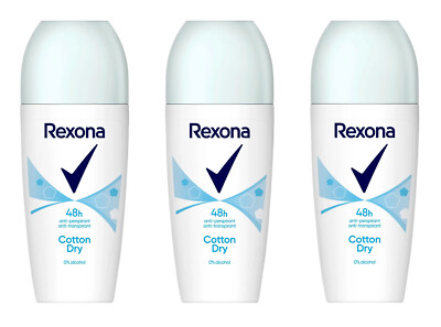 Rexona Women Cotton Dry Deo Roll-on , 3x50ml EAN59095620