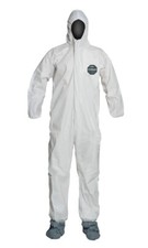 DuPont ProShield Coverall with Hood and Booties, PB122, M, L, XL, 2XL, 3XL,SMS
