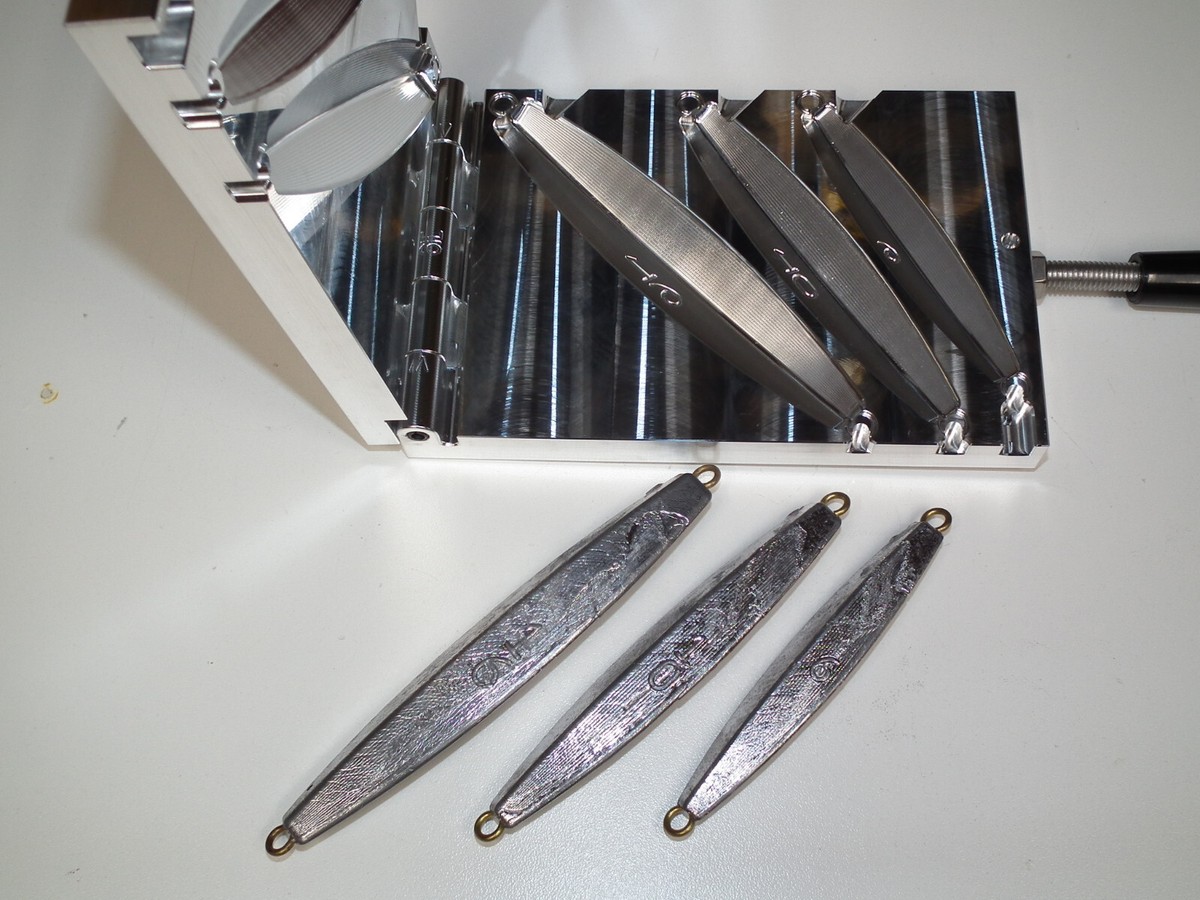 Saltwater D Jig mold 6,10,16oz CNC Aluminum Diamond 3RD USA | eBay