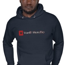 Vault Hustle Logo Hoodie - Large Embroidery, Order Yours Today!