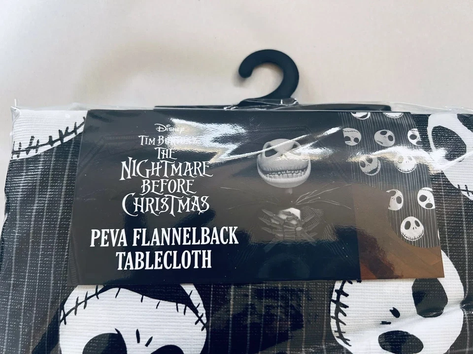 Nightmare Before Christmas PEVA Tablecloth Disney Jack Skellington 52" x 70" New - Image 2 of 4