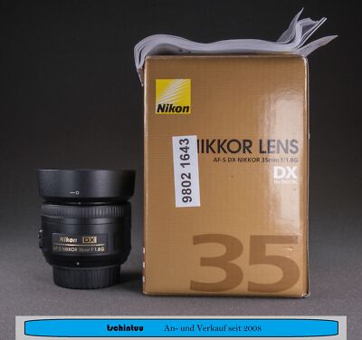Nikon 35 mm F 1.8 AF-S DX M/A G Objektiv im sehr guten Zustand OVP