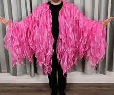 Pink Organza Flame Coat Drag Queen - Burlesque - Pride 