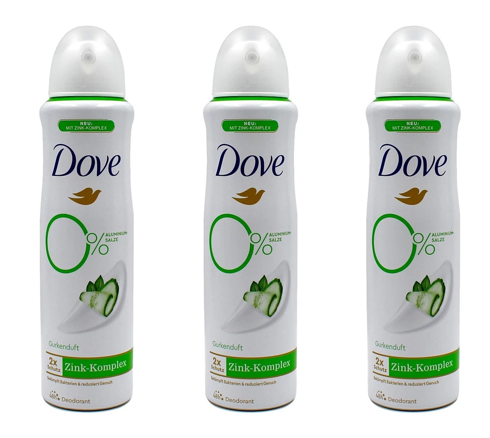 Dove Zink Komplex Deodorant Gurkenduft , 3x150ml EAN8720181278136