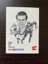 1986-87 Kraft Drawings set break Jim Peplinski - Calgary Flames NRMT