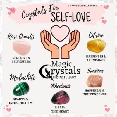 Crystals For Self Love Reiki Yoga Gift Crystal Natural Gemstone