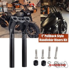 Per Harley 12" Rialzi Manubrio Stile Pullback Adatti 3,5" Distanziale da Centro a Centro