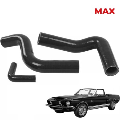 For 1964-1968 Ford Mustang Cobra Shelby 289-302 Silicone Coolant Hose Kit Pipe