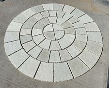 Wavy edge Riven Paving Circle 2.6m 1.8m 1.2m Diameter Various colours COLLECTION