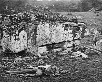 New 8x10 Civil War Photo: Confederate Soldier at Devil's Den ...