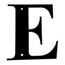 Wrought Iron Letter E Small 6" Made in USA