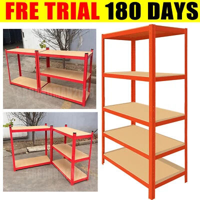 DAYPLUS 5 Tier Shelf Shelving Unit Racking Boltless Warehouse Garage Storage Shelves Bay