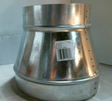 Imperial Galvanized Taper Reducer, 8 x 6-in., 24-Gauge, FREE SHIPPING