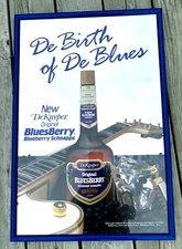 DEKUYPER Bluesberry Blueberry Schnapps Advertising Bar Mirror - Excellent!
