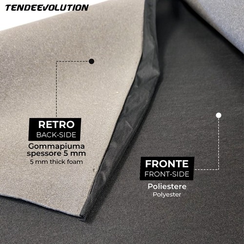 Kit rivestimento tessuto cielo tetto auto colore nero beige grigio + colla eco - Zdjęcie 9 z 31