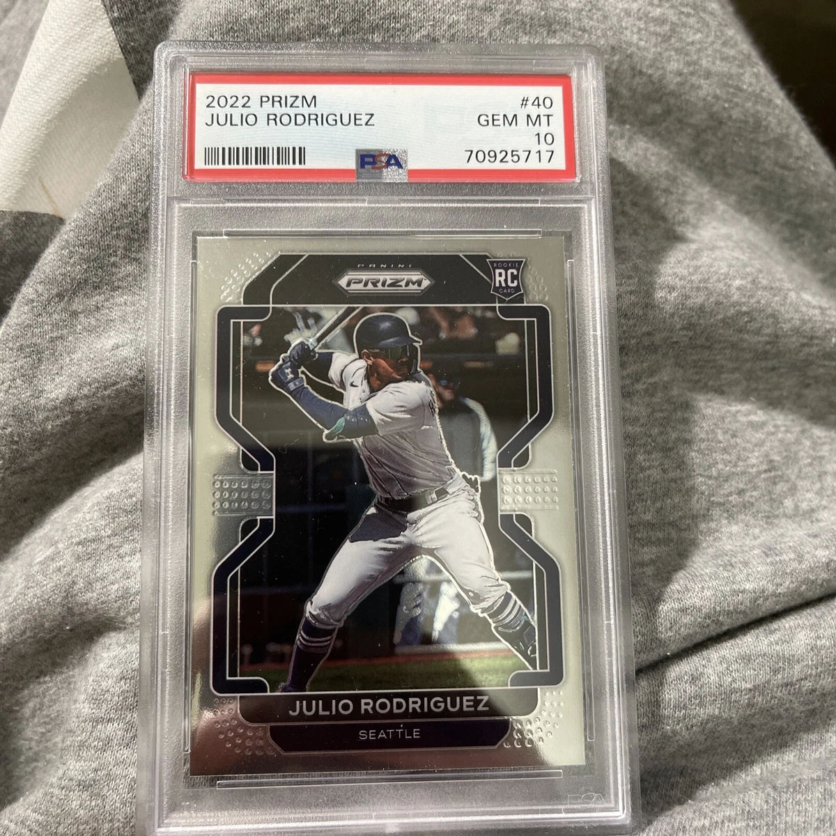 JULIO RODRIGUEZ 2022 PANINI PRIZM RC ROOKIE #40 SEATTLE MARINERS 
