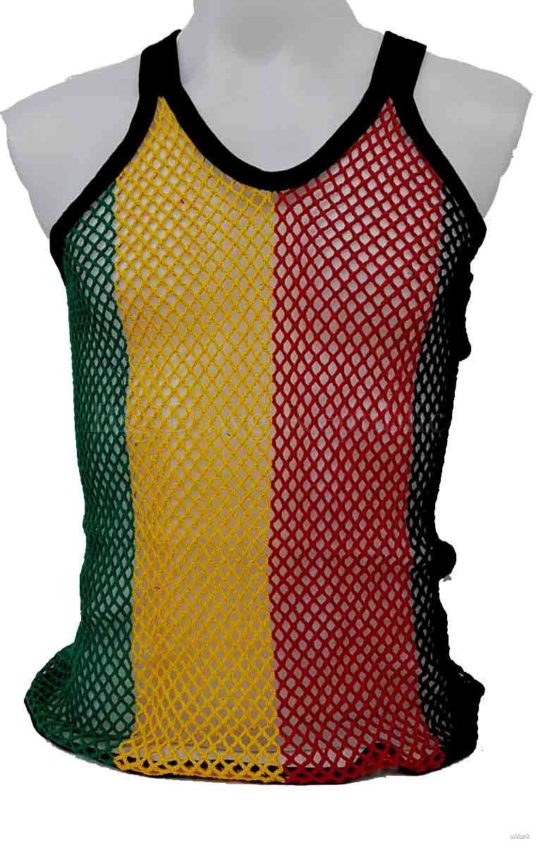 Hombre Rasta Cuerda Rejilla Camiseta de Tirantes, Dinero Time Is New Hip Hop Era