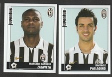 2 PANINI FOOTBALLERS FIGURES COMPLETE UPDATES 2006-07 JUVENTUS NEW