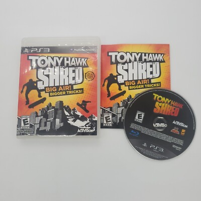Tony Hawk: Shred, 2010, PlayStation 3 PS3 - CIB With Manual(Game Only)