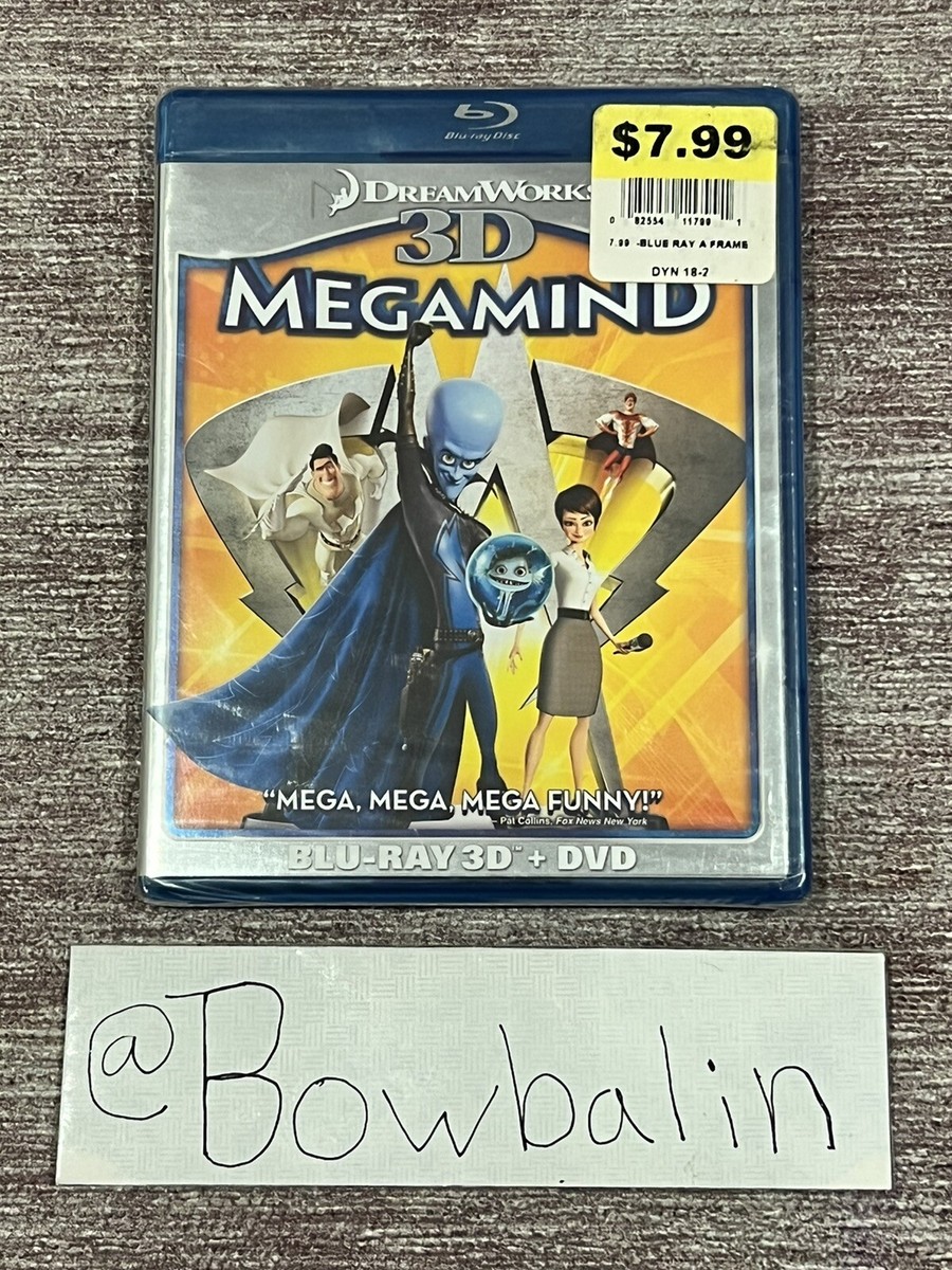 Mega Mind - (Blu-ray Disc, 3D) Brand New & Factory Sealed! Quick
