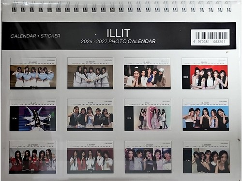 ILLIT Photo Calendar 2026 & 2027 K-POP 2025.06 - Picture 2 of 3