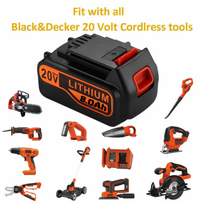 Masione 2Pack 5.0ah Lithium Ion Battery for Black and Decker 20V Battery, for Black and Decker 20v Lithium Battery LBXR20 LBXR20-OPE LB20 LBX4020 LB2X4020-OPE LBX20 in Kenya | Battery Packs