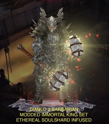 DIABLO 3-PS4/5-IMMORTAL KING BARBARIAN ETHEREAL SOULSHARD INFUSED FOR HARDCORE