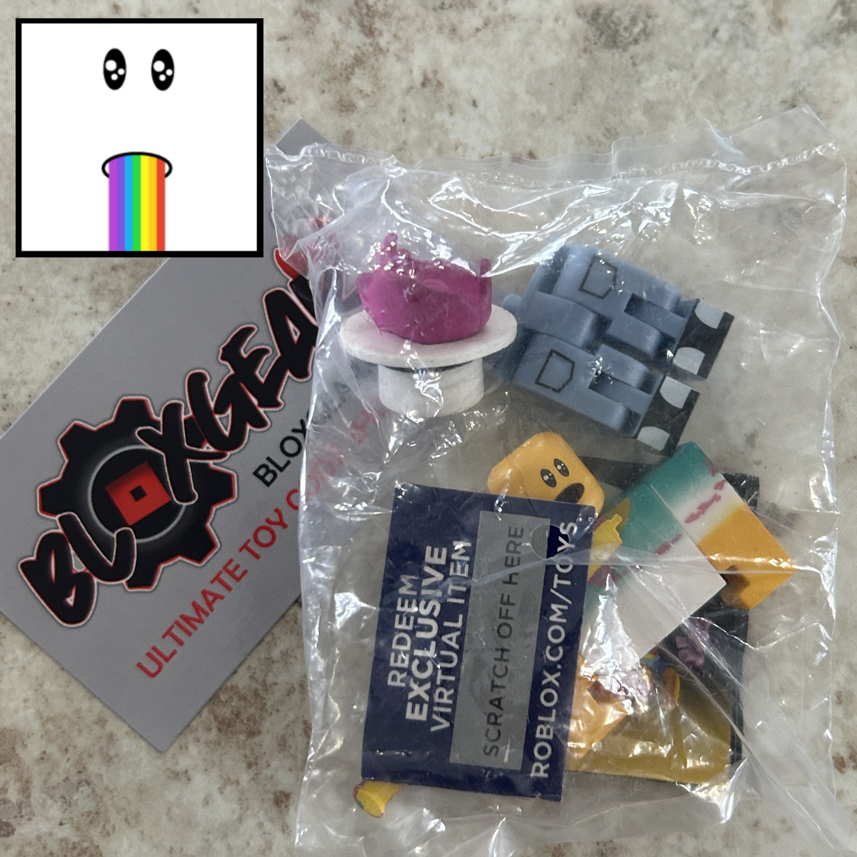 R0BL0X Rainbow Barf Face Toy Code Sent Fast Via Ebay Msg | eBay