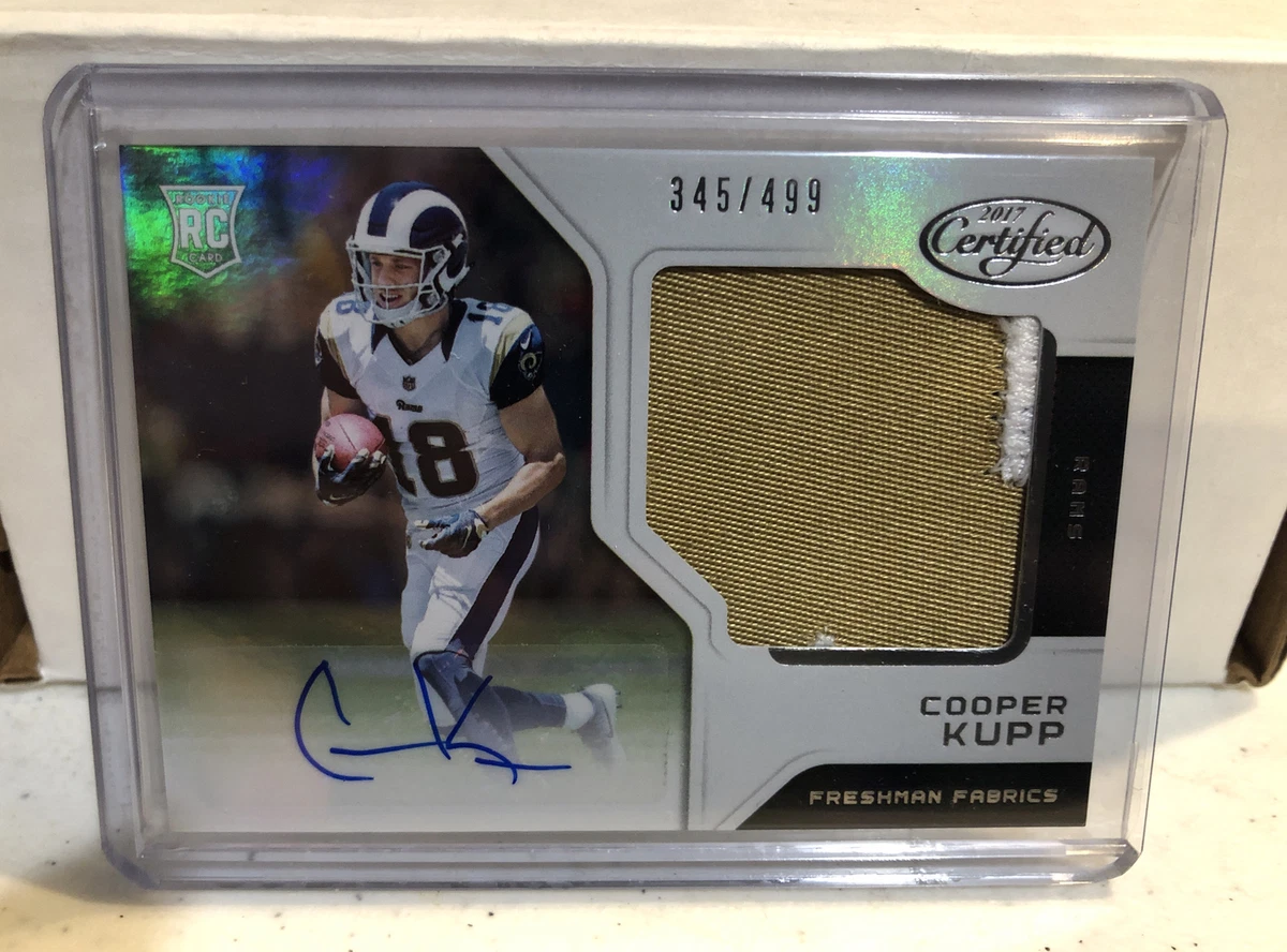 2017 Certified 218 COOPER KUPP Jersey Auto RC 499 2 Color LA Rams