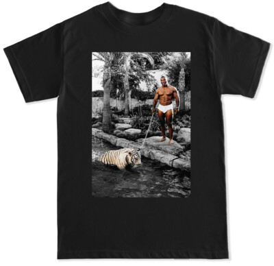 MIKE TIGER FUNNY HUMOR BOXING MMA LEGEND CHAMP MEME TYSON RETRO MENS T SHIRT