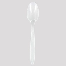 Heavy Weight Cutlery Teaspoon Classic White Plastic  1000/Case