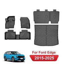 Car All Weather Tpe For 2015-2025 Ford Edge Floor Mats Cargo Liner Backrest Mat